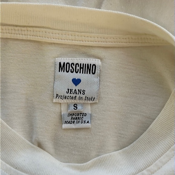 Moschino Jeans Peace Sign T-Shirt Vintage - Picture 6 of 8